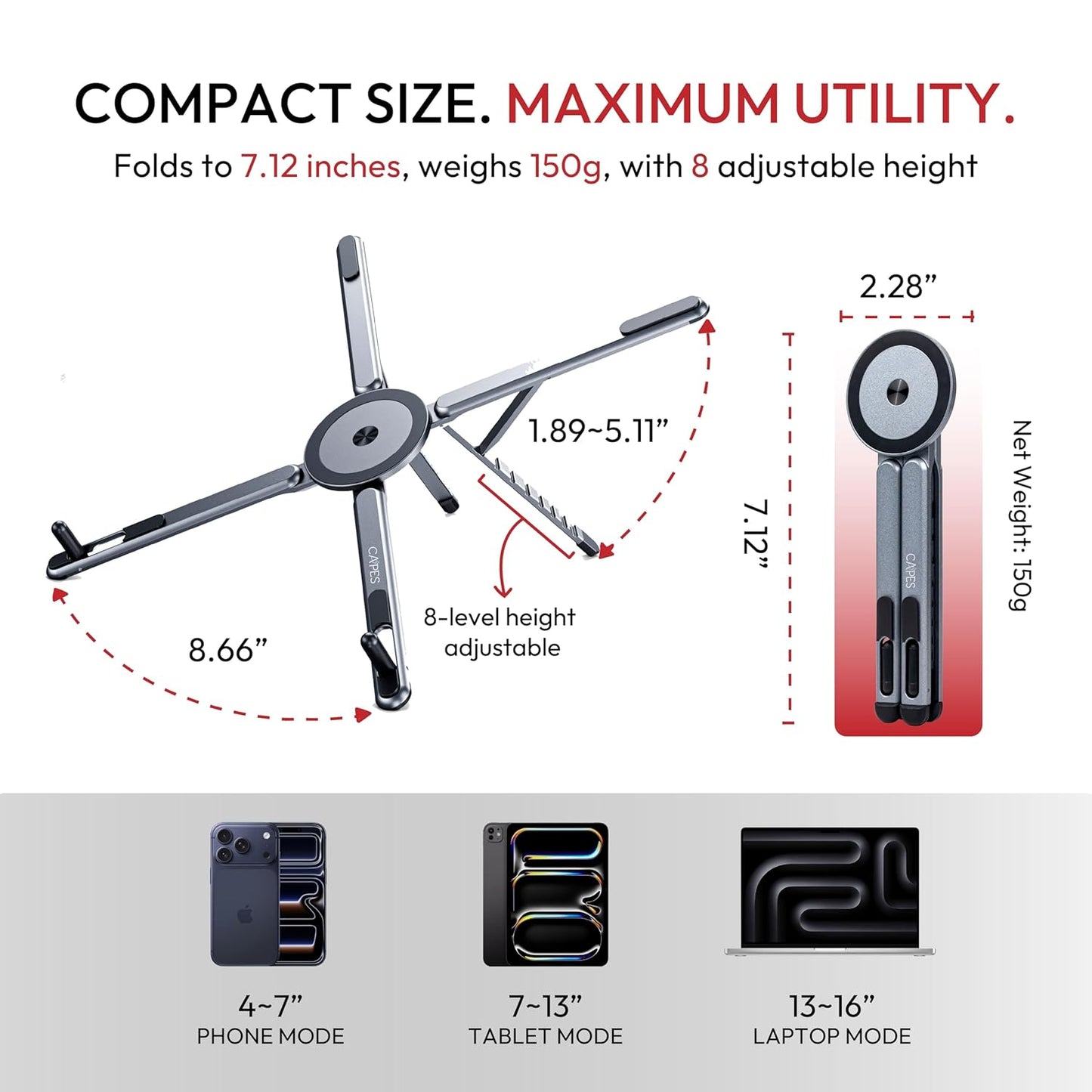 3-in-1 Magnetic Stand