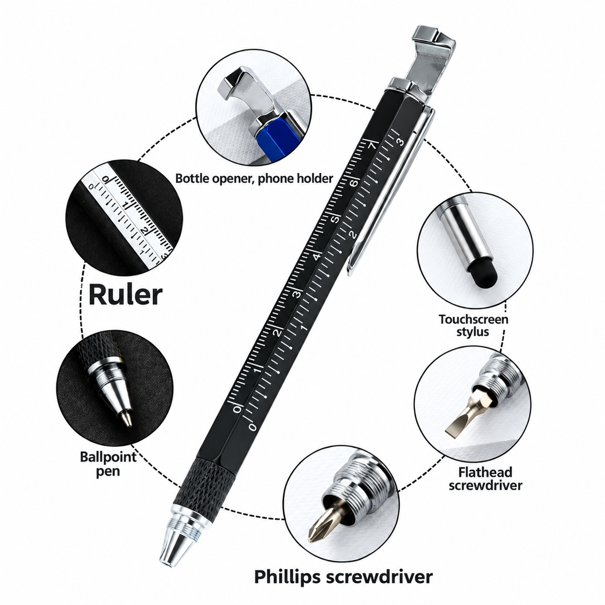 6-in-1 Multi-Tool Pen