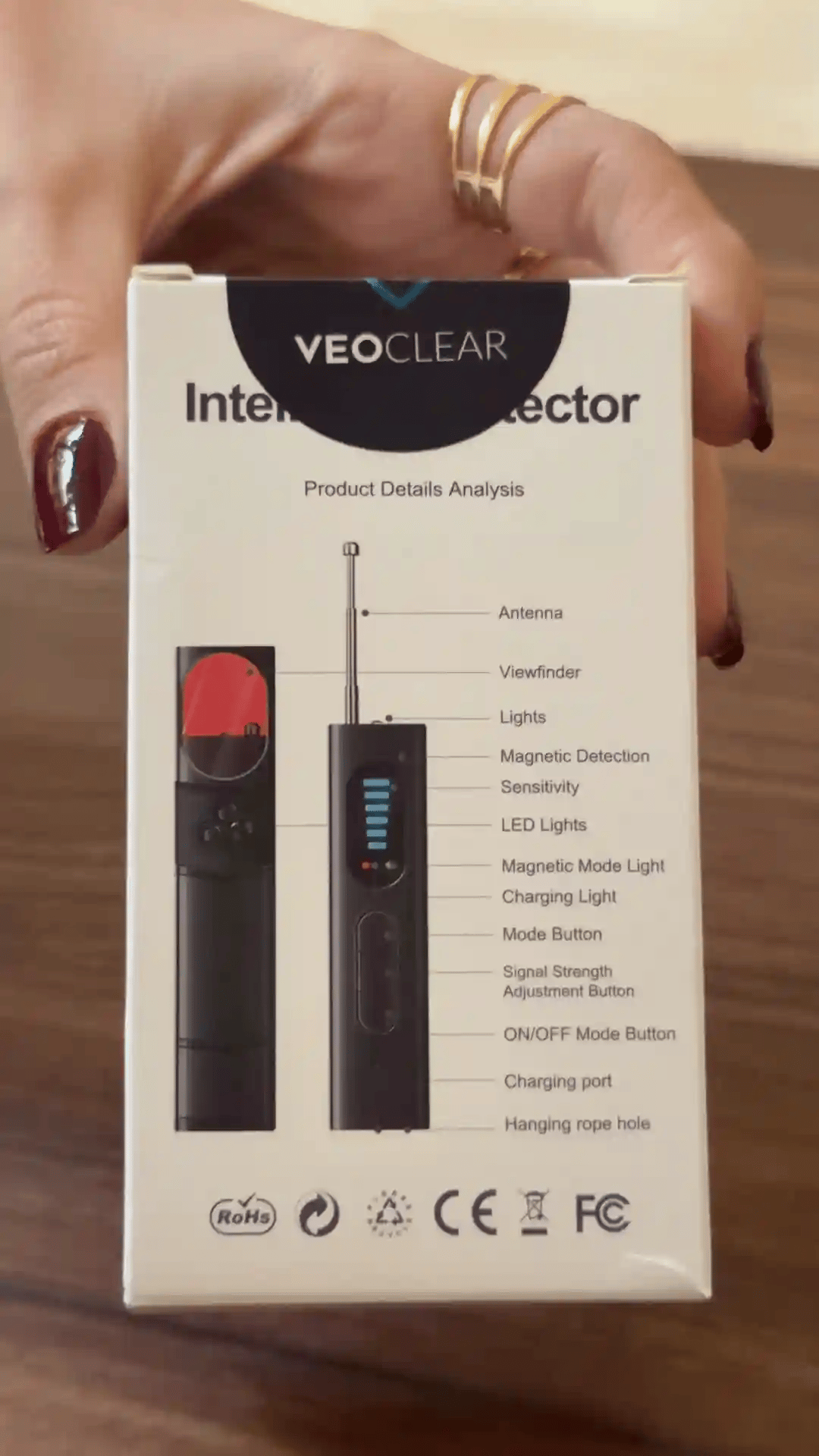 Veoscan Intelligent Detector - Hidden Camera & GPS Finder